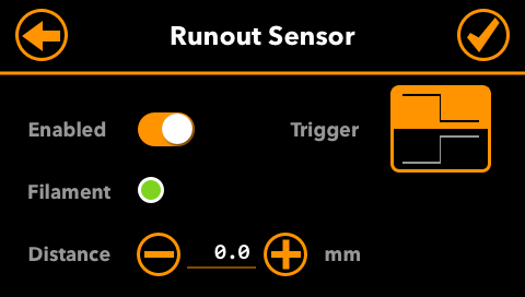 Runout-Settings