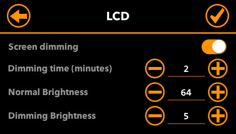 LCD-Settings